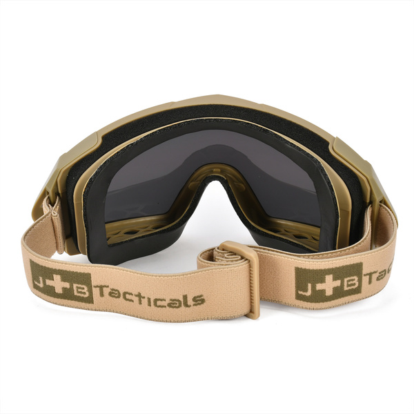 Gogle Taktyczne ANTIFOG UV + 3 Szybki JB Tacticals Brązowe (JB-GLS-0002)