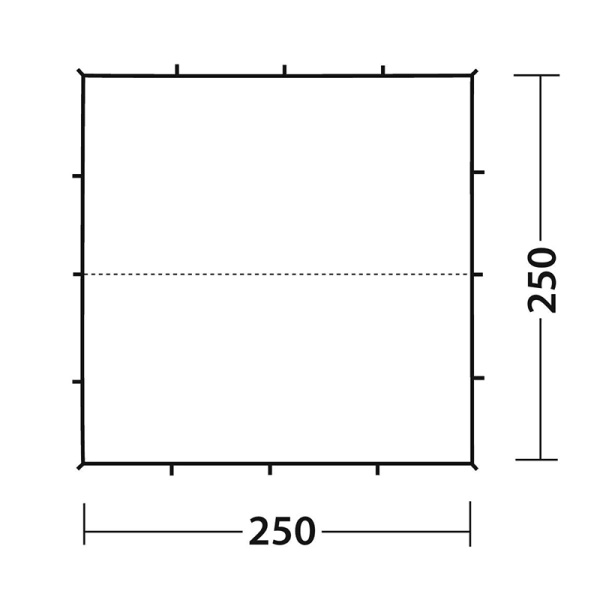 Tarp Turystyczny 2.5 x 2.5 m Pro Robens Green (130402)