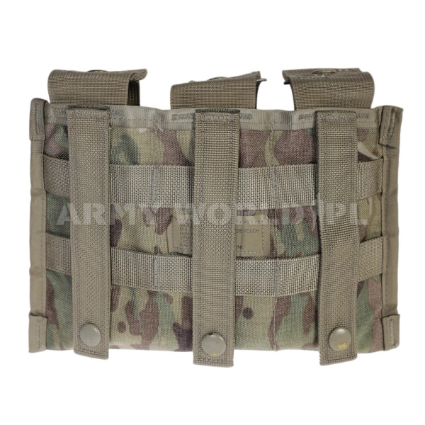 Panel for US Army Molle II Triple Magazine Pouches 30 Round Multicam Original Used Very Good