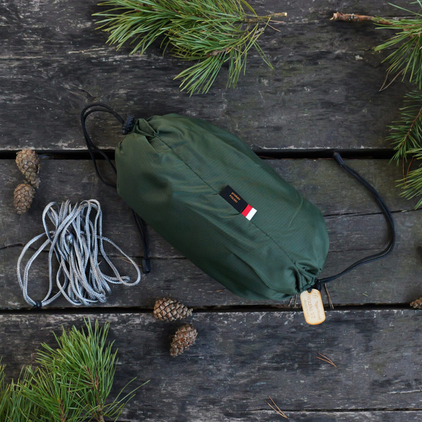 Hamak Lekki Turystyczny Ważka V2 + Moskitiera Pocket TigerWood Green