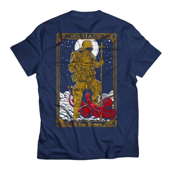 T-Shirt Demons Brothers In Arms Navy