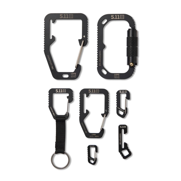 Zestaw Sześciu Karabinków Hardpoint Kit 5.11 Czarne (5830049)