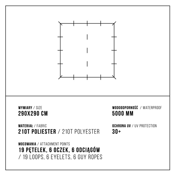 Tarp Alpinus Zagros Zielony (RO18904)