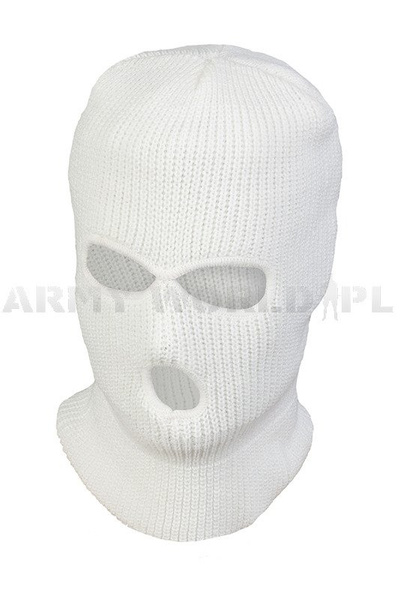 Military Balaclava Acrylic Mil-tec White Paintball ASG QUAD New