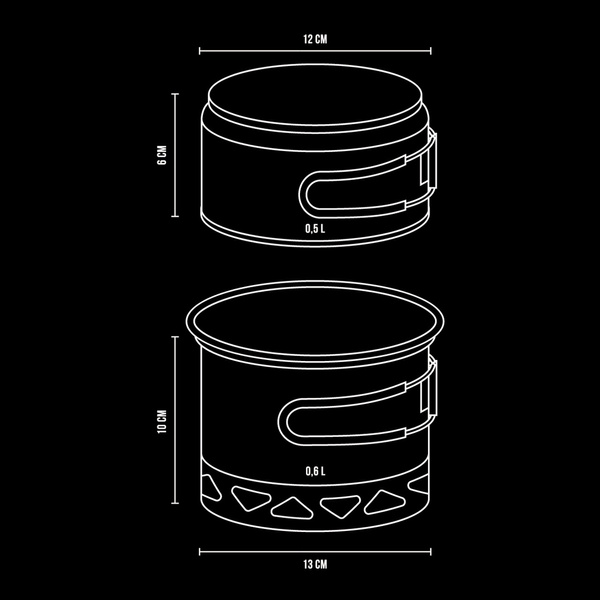 Menażka Alpinus Valdes Radiator Szara (DE11142)