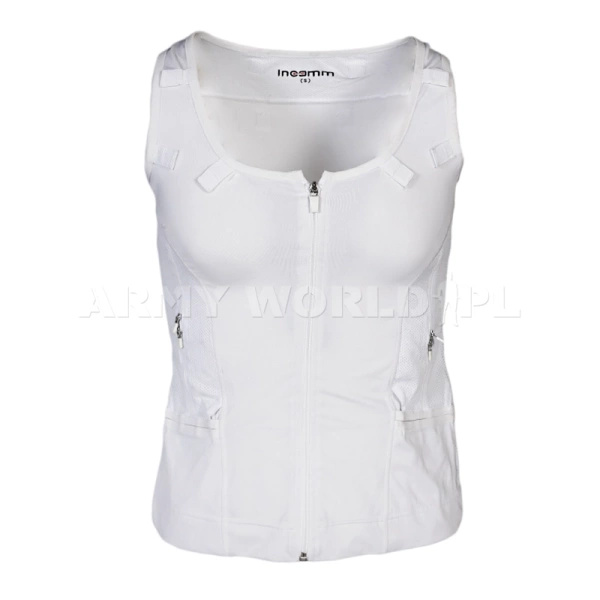 Tajna Kamizelka Ochronna Wojskowa Damska Incomm Biała Oryginał Demobil BDB