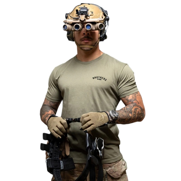 T-Shirt Team Brothers In Arms Olive