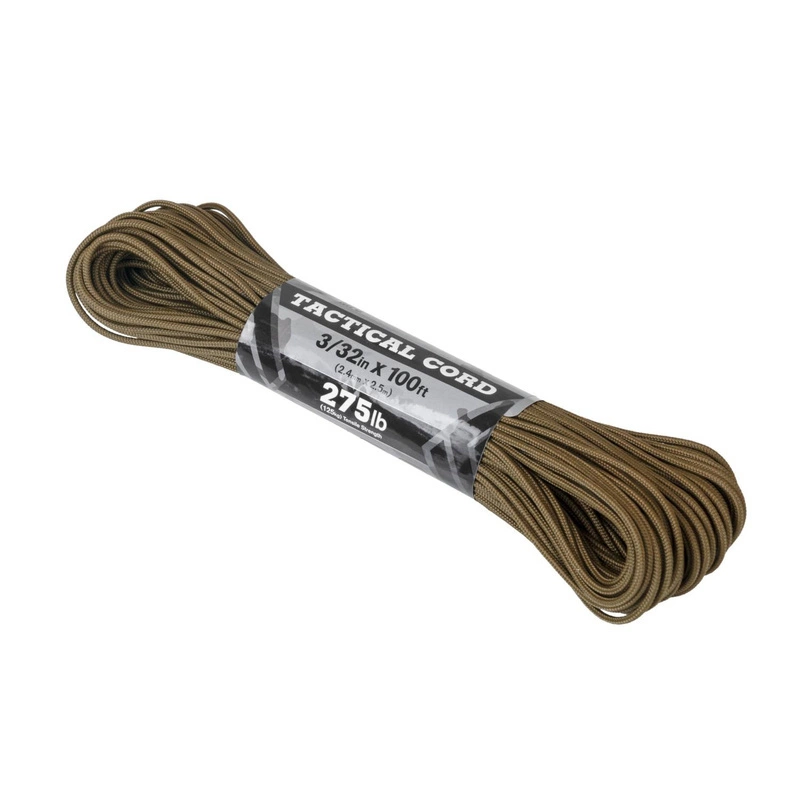 Tactical 275 Cord (100ft) Atwood Rope MFG Coyote (CD-TC1-NL-11) coyote, BACKPACKS I BAGS I POCKETS \ Cords / Rubbers / Straps