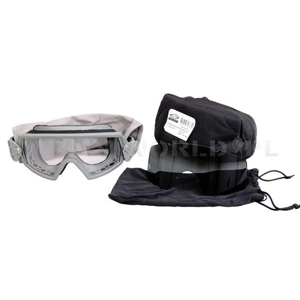 US Army Ballistic Goggles Smith Optics Elite Division + 2 Lenses Genuine Military Surplus New 