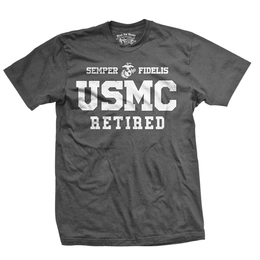 T-shirt USMC Retired Clas 7.62 Design Charcoal (BIT-750HDC)