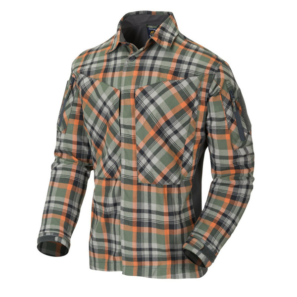 Tactical Shirt MBDU Flannel® Long Sleeve Helikon-Tex Timber Olive Plaid (KO-MBD-PO-PF)
