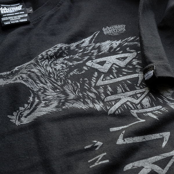 T-shirt Berserker Doberman's Aggressive Czarny (TS345)