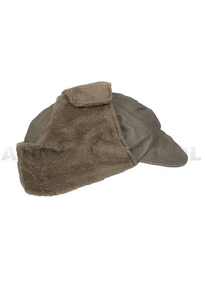 Military Ushanka Cap Bundeswehr Olive Original New