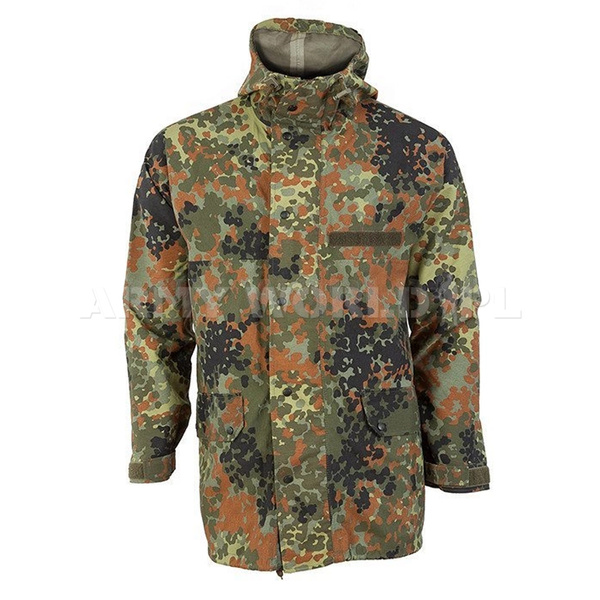 Military Rainproof Jacket Gore-Tex Flecktarn Used II Quality