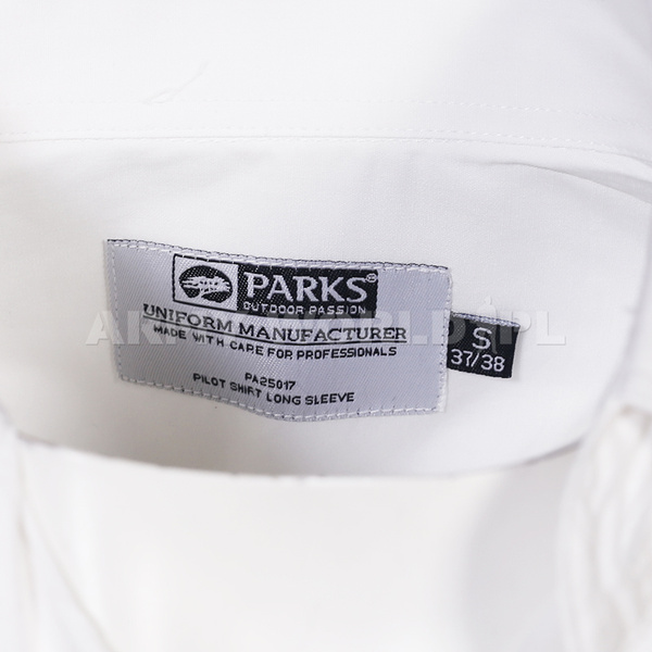 Koszula  Z Długim Rękawem Parks Biała Nowa II Gatunek (PA25017)
