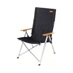 Krzesło Składane Turystyczne Deck Chair Naturehike Czarne (NH17T003)
