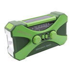 Radio Awaryjne Solarne z Latarką, Lampką LED, SOS i Powerbankiem JB Tacticals Zielone (JB-03)