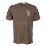 T-shirt Termoaktywny Coolmax Z Naszywką Engineer Regiment Brąz Oryginał Demobil DB