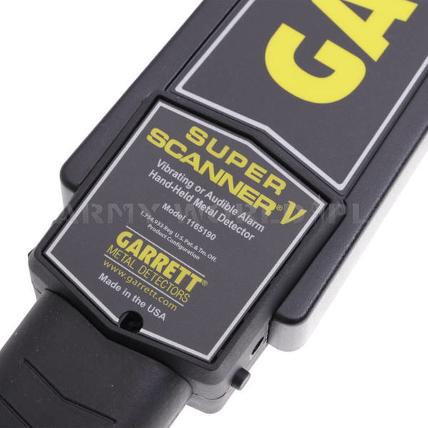 Ręczny Detektor Metalu Garrett Super Scanner V + Ładowarka Oryginał Nowy
