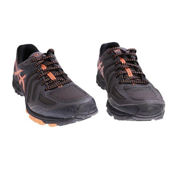 Buty Sportowe ASICS Gel Fujiattack 5 T630N Czarno / Pomarańczowe Oryginał Nowe