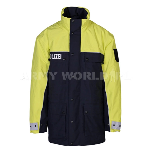 Kurtka Policyjna Holenderska Wattana z Podpinką Granatowo / Żółta Oryginał Demobil BDB