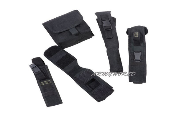 Set of Pouches To Modular Tactical Vest Black Original Demobil  