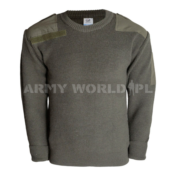 Sweter Wojskowy Holenderski Wełniany Olive Green Oryginał Demobil BDB