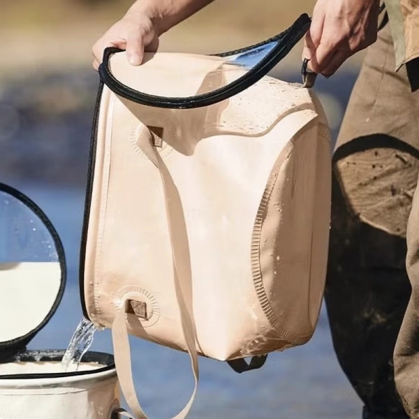 Wiadro Składane Z Pokrywą 10 Litrów Naturehike Khaki (CNK2350CF010)