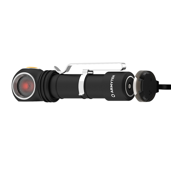 Latarka Czołowa Armytek Wizard C2 White / Red Magnet Czarna (F06901C)