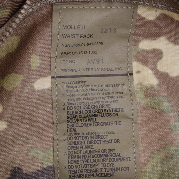 Torba Biodrowa US Army Molle II Waist Pack Multicam Oryginał Demobil DB