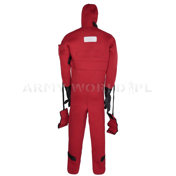 Skafander Suchy Wojskowy Crewsaver Neoprene Abandonment Immersion Suit Czerwony Oryginał Nowy