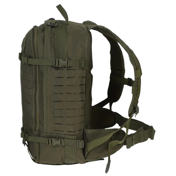 Plecak Taktyczny Wojskowy DEFENDER LASER CUT 45 Litrów Dominator Ranger Green