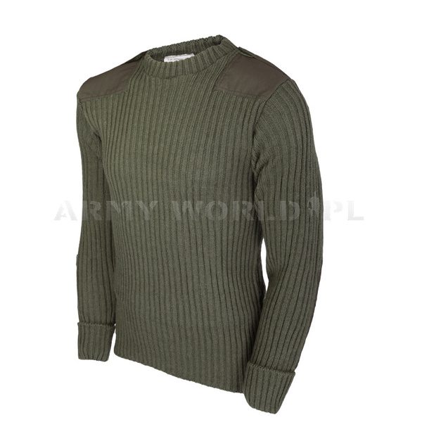 Military Dutch Woolen Sweater Oliv Original Demobil