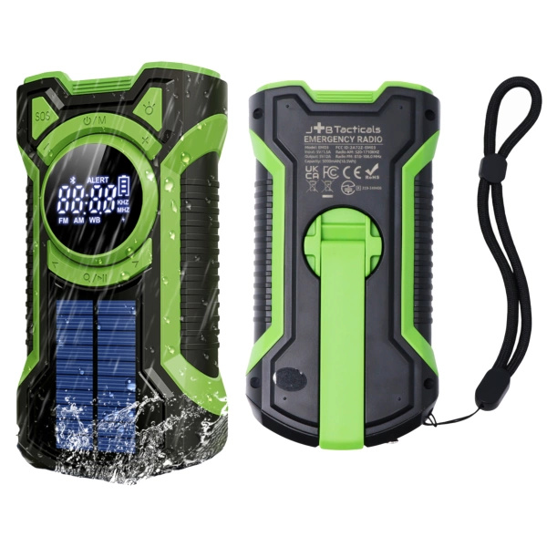 Radio Awaryjne z Panelem Solarnym i Powerbankiem 5000 mAh JB Tacticals (JB-07)