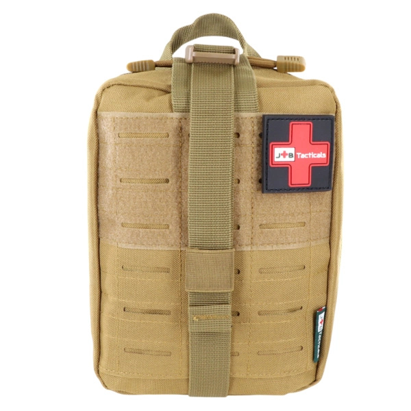 Apteczka Taktyczna Zrywana IFAK Molle Laser Cut JB Tacticals Brązowa
