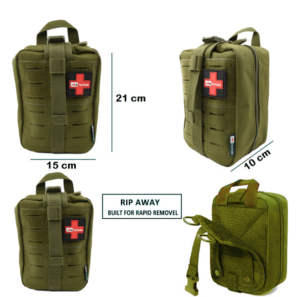 Apteczka Taktyczna Zrywana IFAK Molle Laser Cut JB Tacticals Czarna
