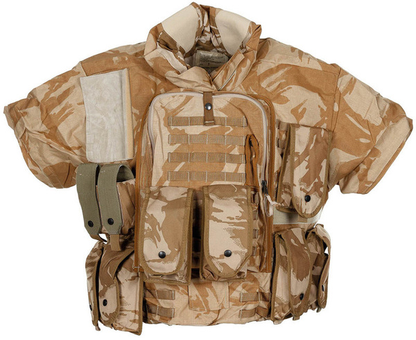 Kamizelka Taktyczna Modułowa GB Cover Body Armor "KESTREL" + 9 Ładownic DPM Desert Oryginał Nowa