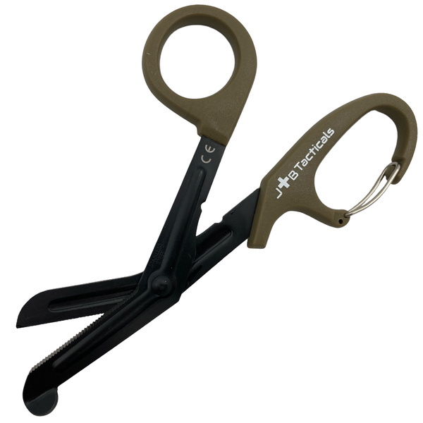 Nożyczki Taktyczne Wielofunkcyjne Medyczne 15cm JB Tacticals Khaki
