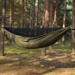 Hamak Obozowy Niedżwiedż z Moskitierą Double Zip TigerWood Olive