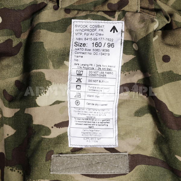 Kurtka Parka Brytyjska Smock Aircrew FR MTP (Multi Terrain Pattern) Oryginał Nowa