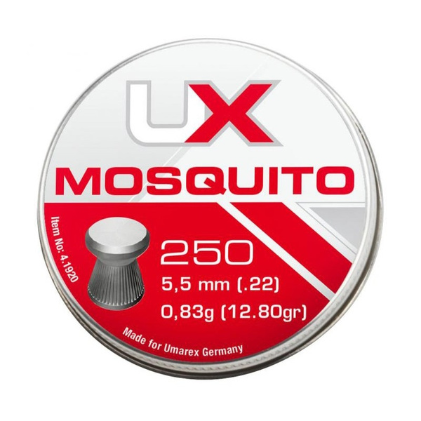 Airgun Pellets UMAREX Mosquito 5.5 mm .22 cal. 250 pcs.