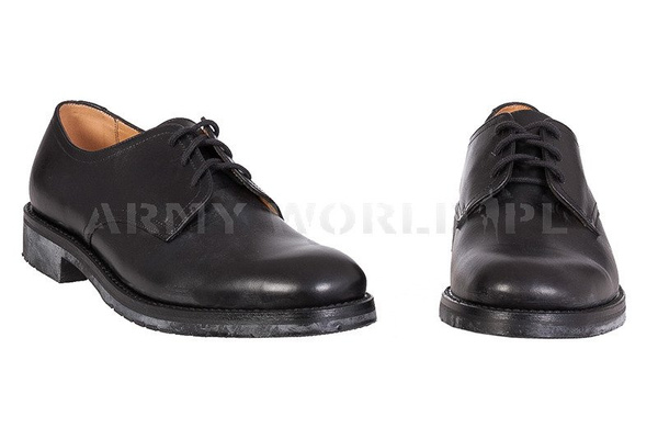 Leather Gala Shoes VAN LIER Black Original New