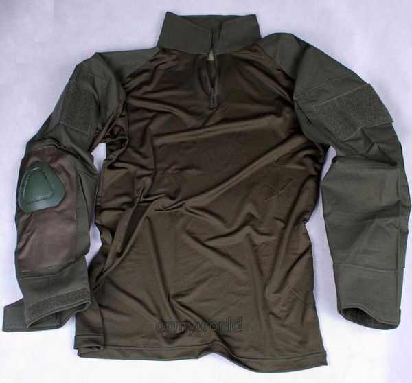 Koszula Taktyczna Pod Kamizelkę z Ochraniaczami Mil-tec Ripstop Olive (10512901)