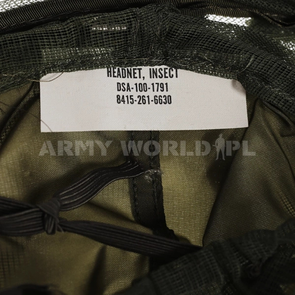 Moskitiera Wojskowa US Army Na Głowę Oryginał Nowa
