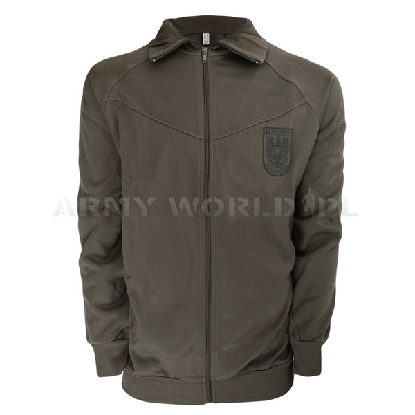 Bluza Dresowa Wojskowa Austriacka M2 Olive Oryginał Demobil BDB