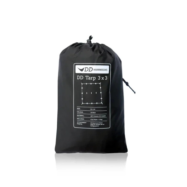 Płachta Biwakowa Tarp 3x3 DD Hammocks Jet Black