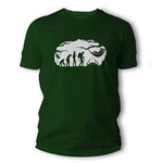 T-Shirt Bushcraft Evolution TigerWood Ciemnozielony