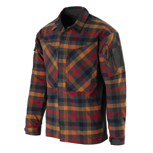 Tactical Shirt MBDU Flannel® Long Sleeve Helikon-Tex Dark Autumn Checkered (KO-MBD-NS-2O)