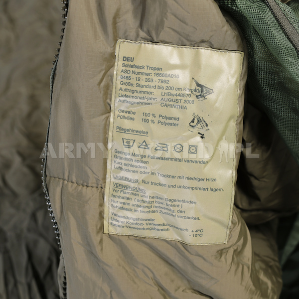 Military Sleeping Bag Bundeswehr Carinthia Summer Version Special Forces KSK Original Used