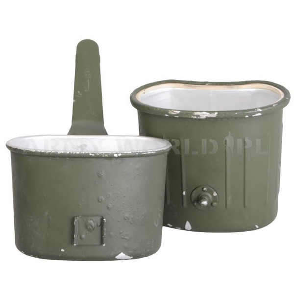 Military Canteen Bundeswehr Aluminum 1L Olive Original Used II Quality